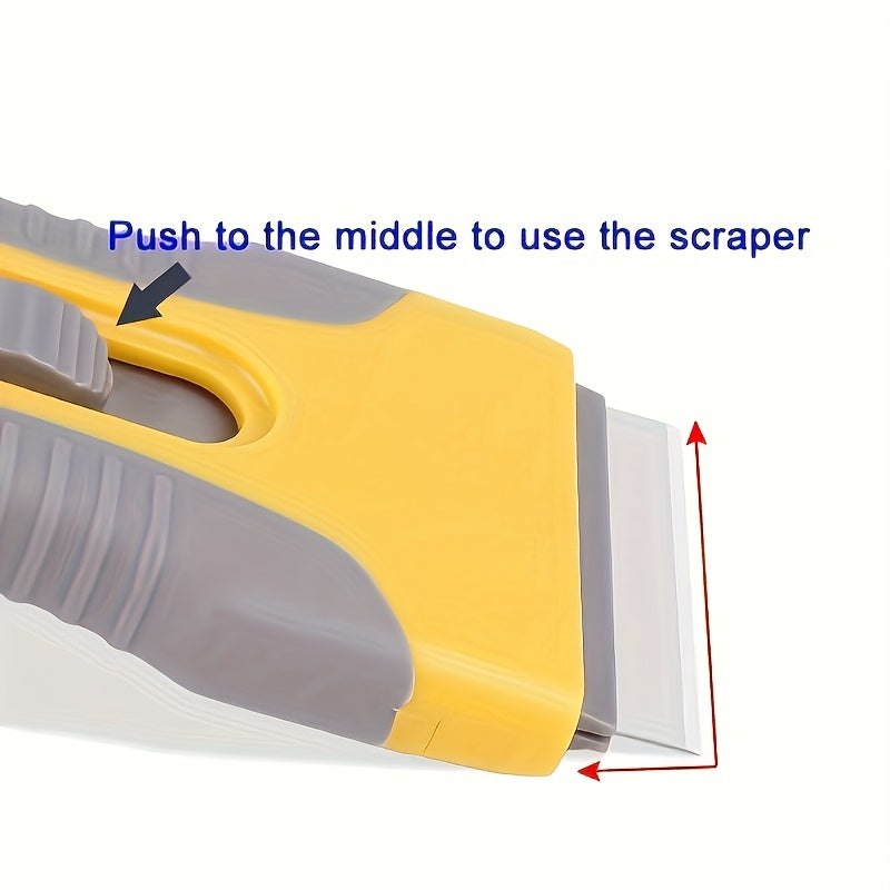 Multi-Purpose Ceramic Scraper Tool - Ergonomic Dual-Head, Non-Scratch, for Cooktops & Cleaning