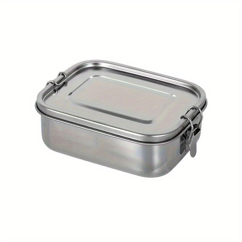Large Capacity 304 Stainless Steel Square Lunch Box with Compartments