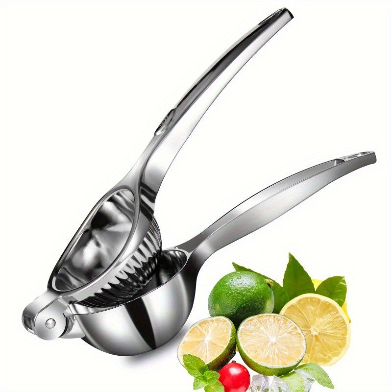 Compact Stainless Steel Manual Citrus Juicer - Ergonomic & Durable for Fresh Juice
