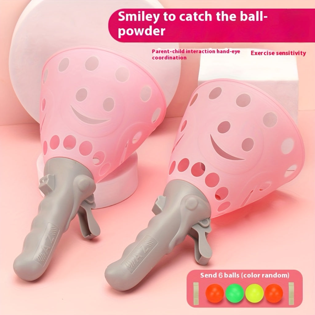 Interactive Throw & Catch Ball Game Toy for Kids & Adults - Safe, Colorful, and Fun!