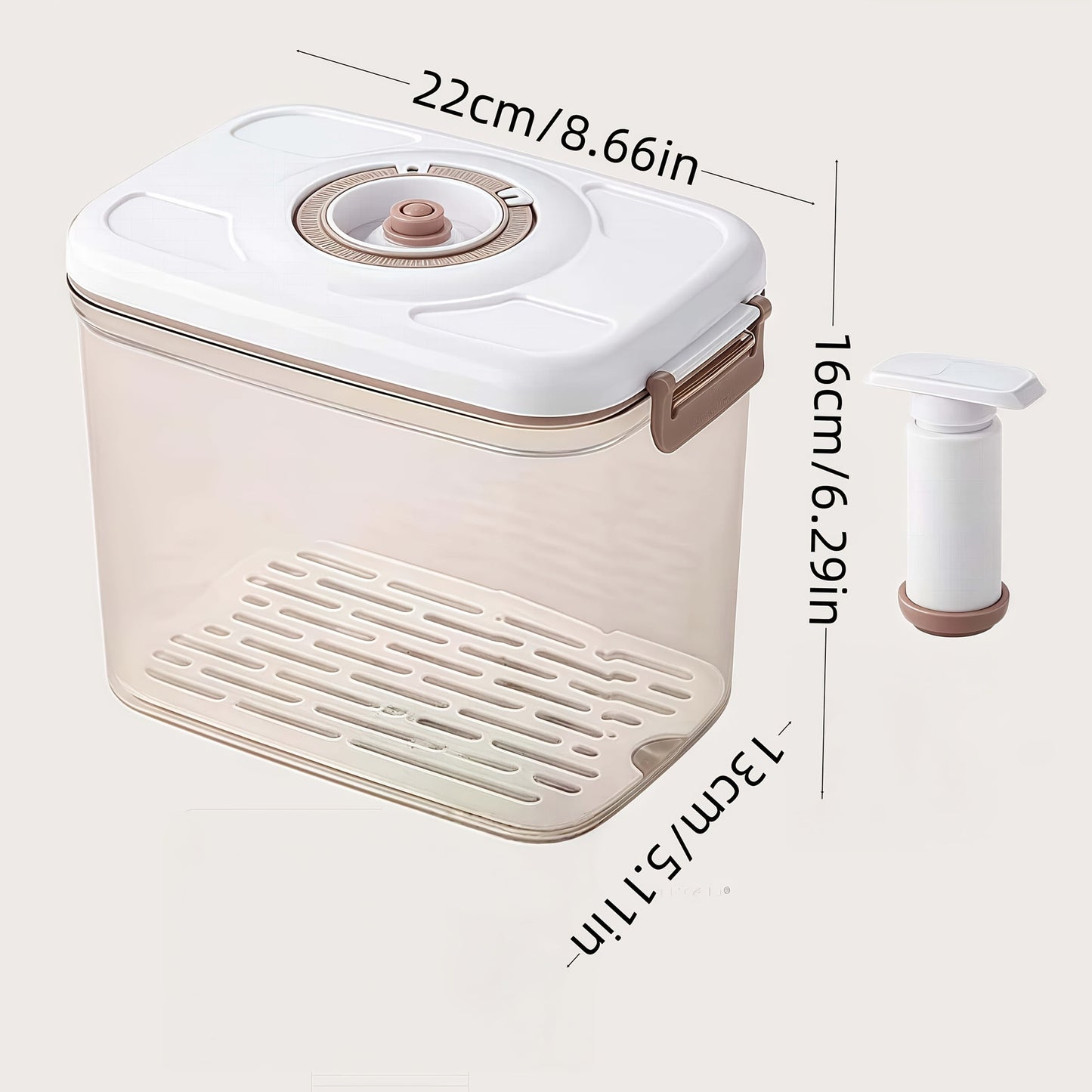 3pcs Awaoko Vacuum Sealer Containers - Airtight, Leakproof, Space-Saving Storage