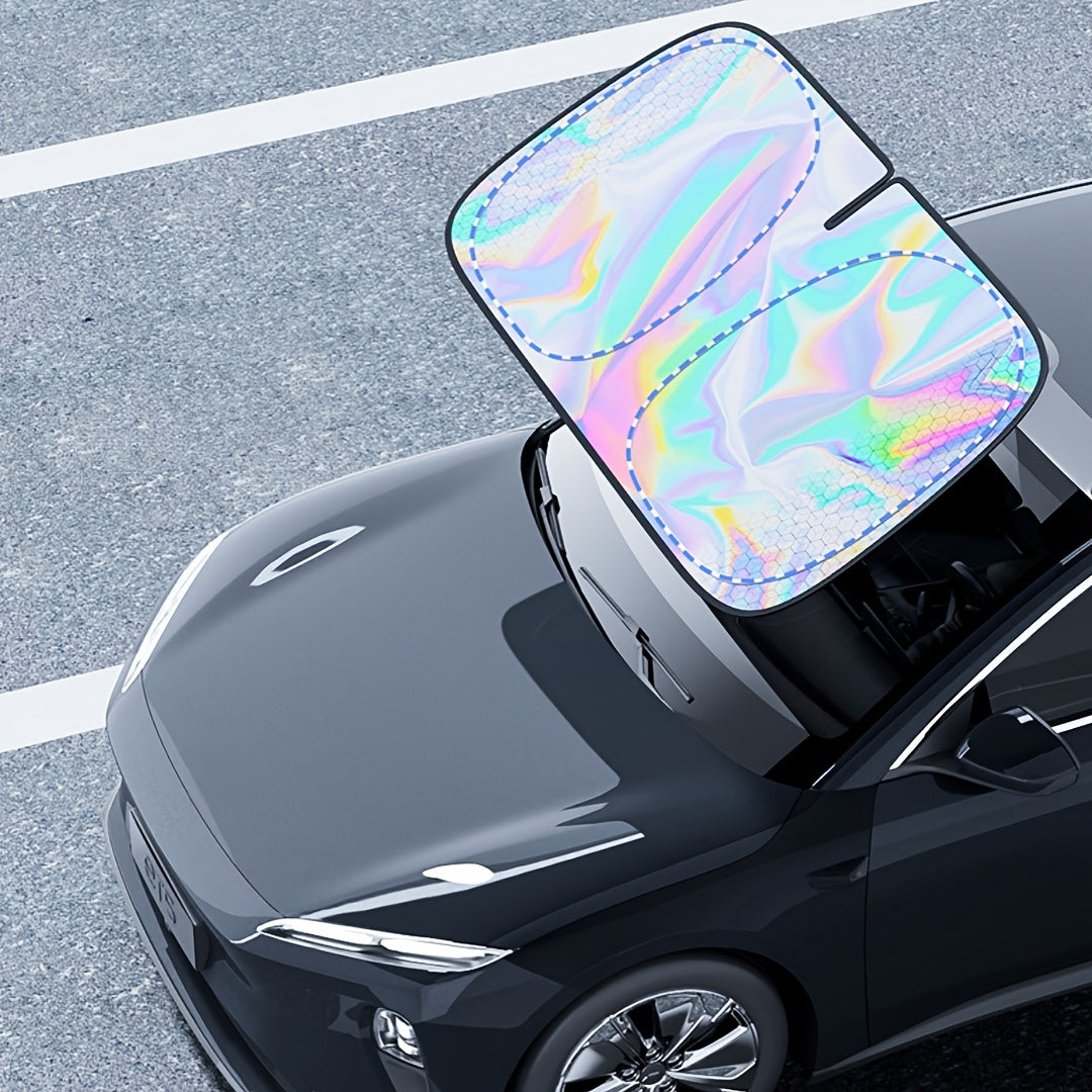 Titanium Silver Alloy Laser Sunshade for Car - UV Protection & Heat Insulation