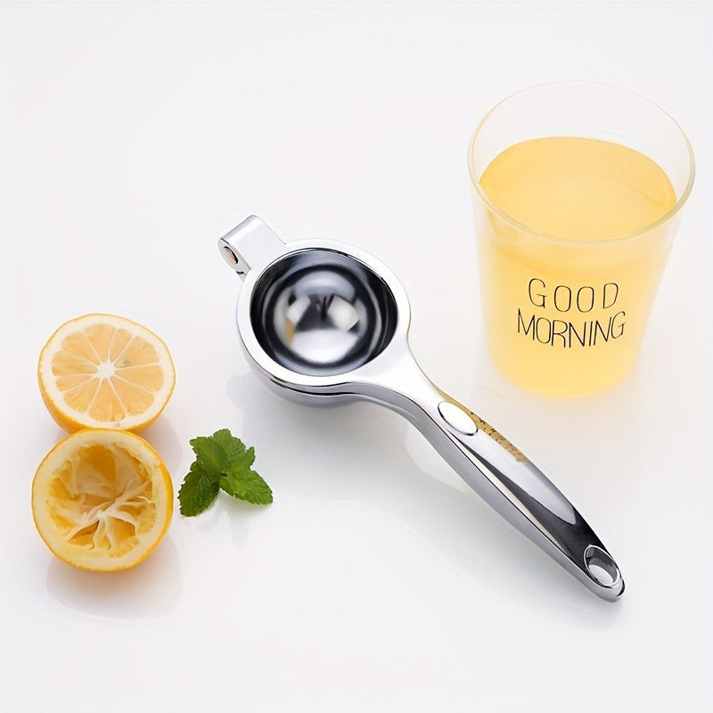 Compact Stainless Steel Manual Citrus Juicer - Ergonomic & Durable for Fresh Juice
