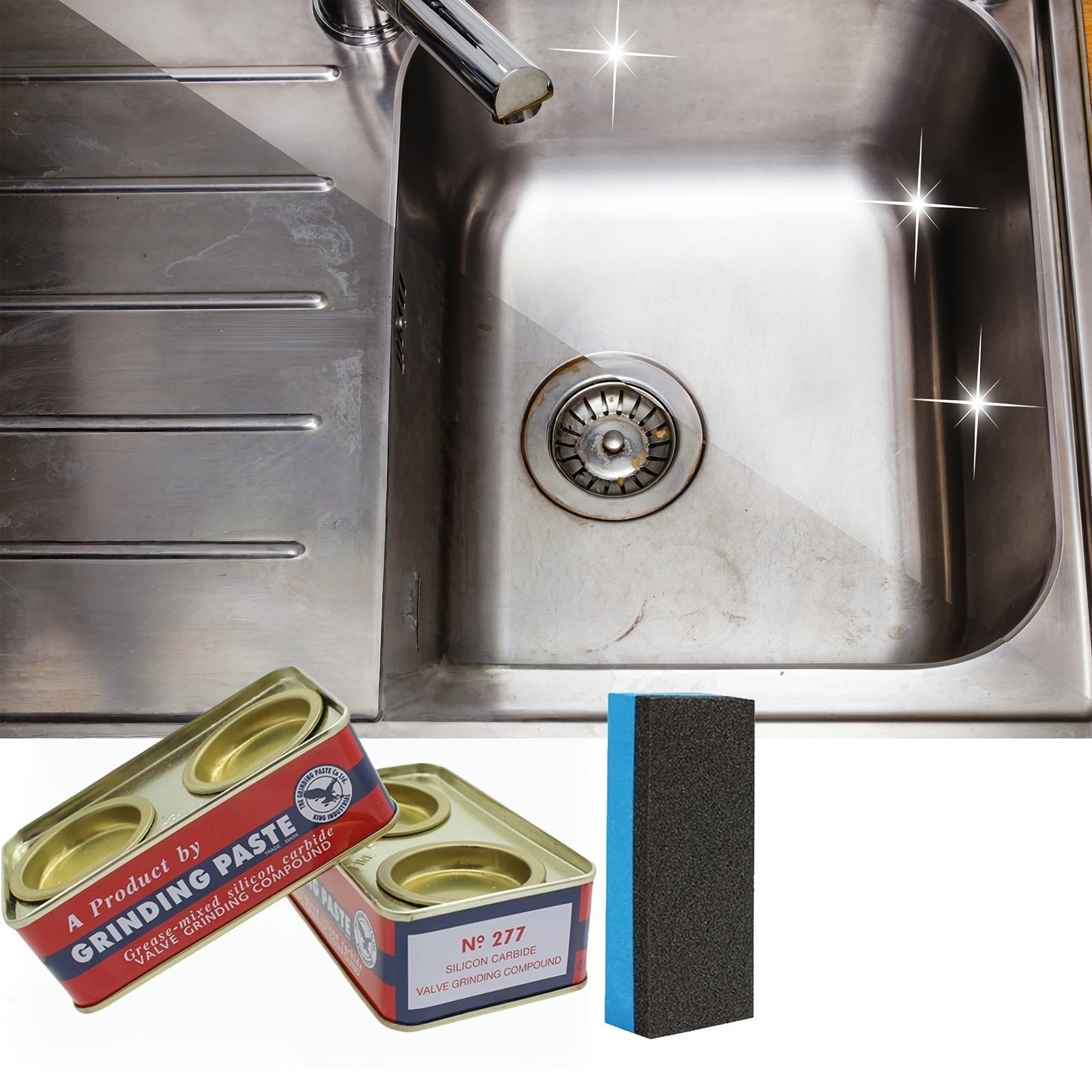 Metal Grinding & Polishing Paste - Perfect for Stainless Steel & Hardware