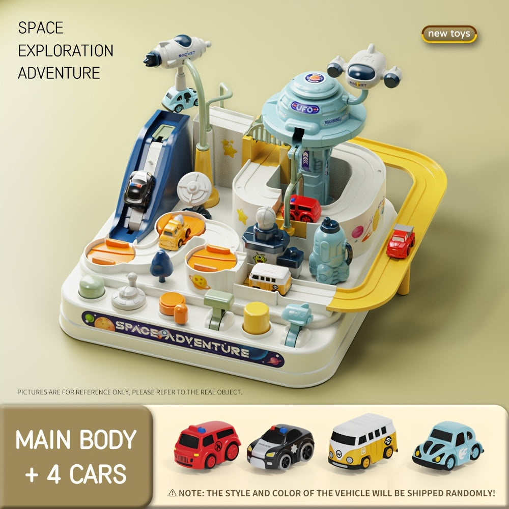 5pcs Interactive Leisure Toys Set with Pop-Up Animals & Cars for Kids
