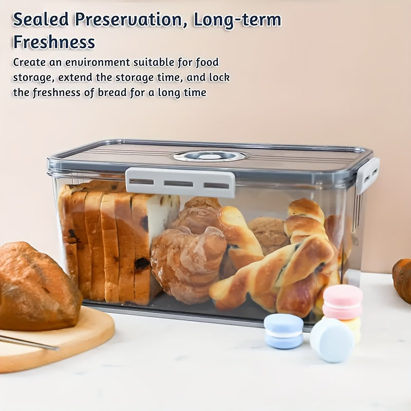 Airtight Bread Box - Leak-Proof Container for Freshness & Space Efficiency