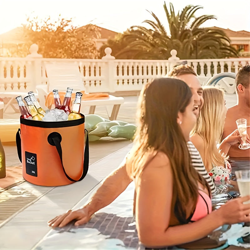 20L Compact Foldable Bucket | Leak-Proof & Durable PE Design for Camping & More