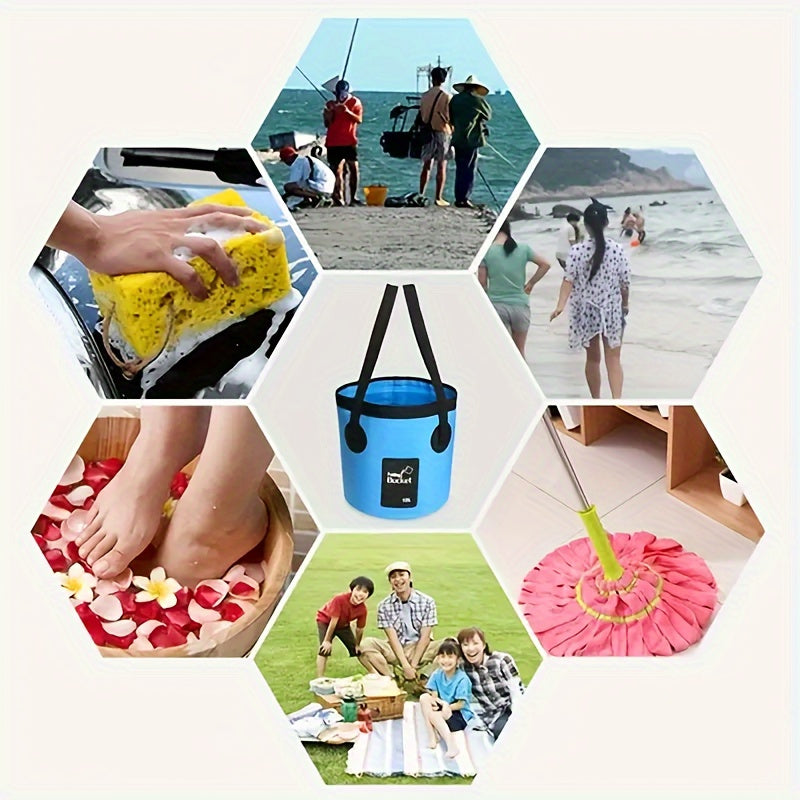 20L Compact Foldable Bucket | Leak-Proof & Durable PE Design for Camping & More