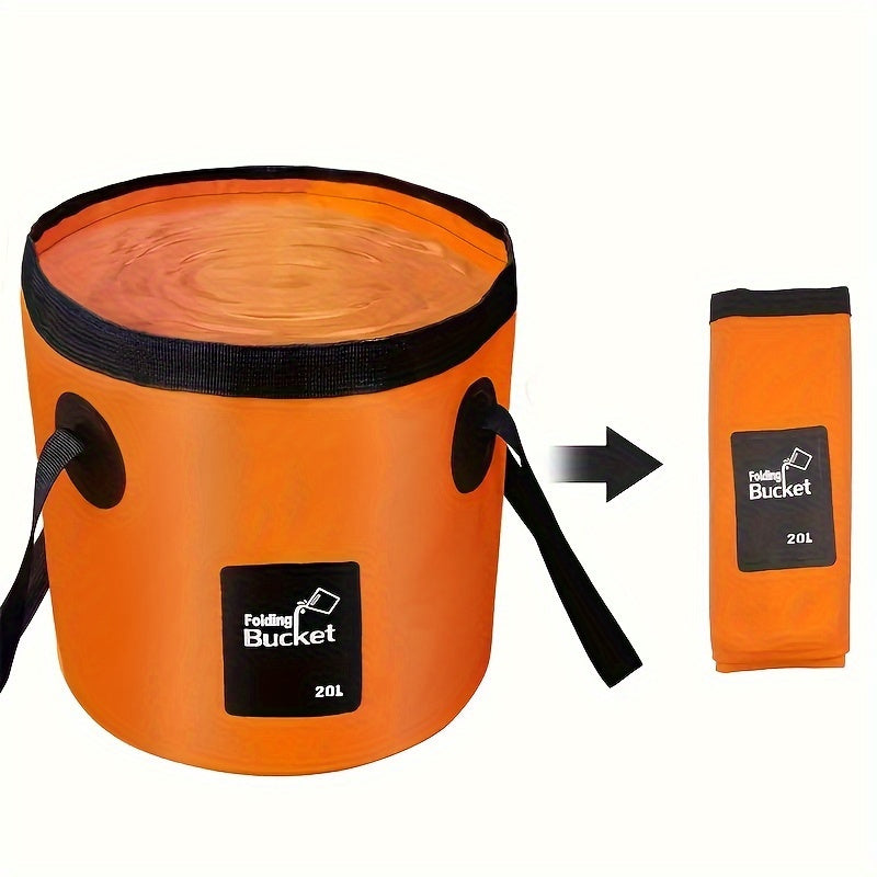20L Compact Foldable Bucket | Leak-Proof & Durable PE Design for Camping & More