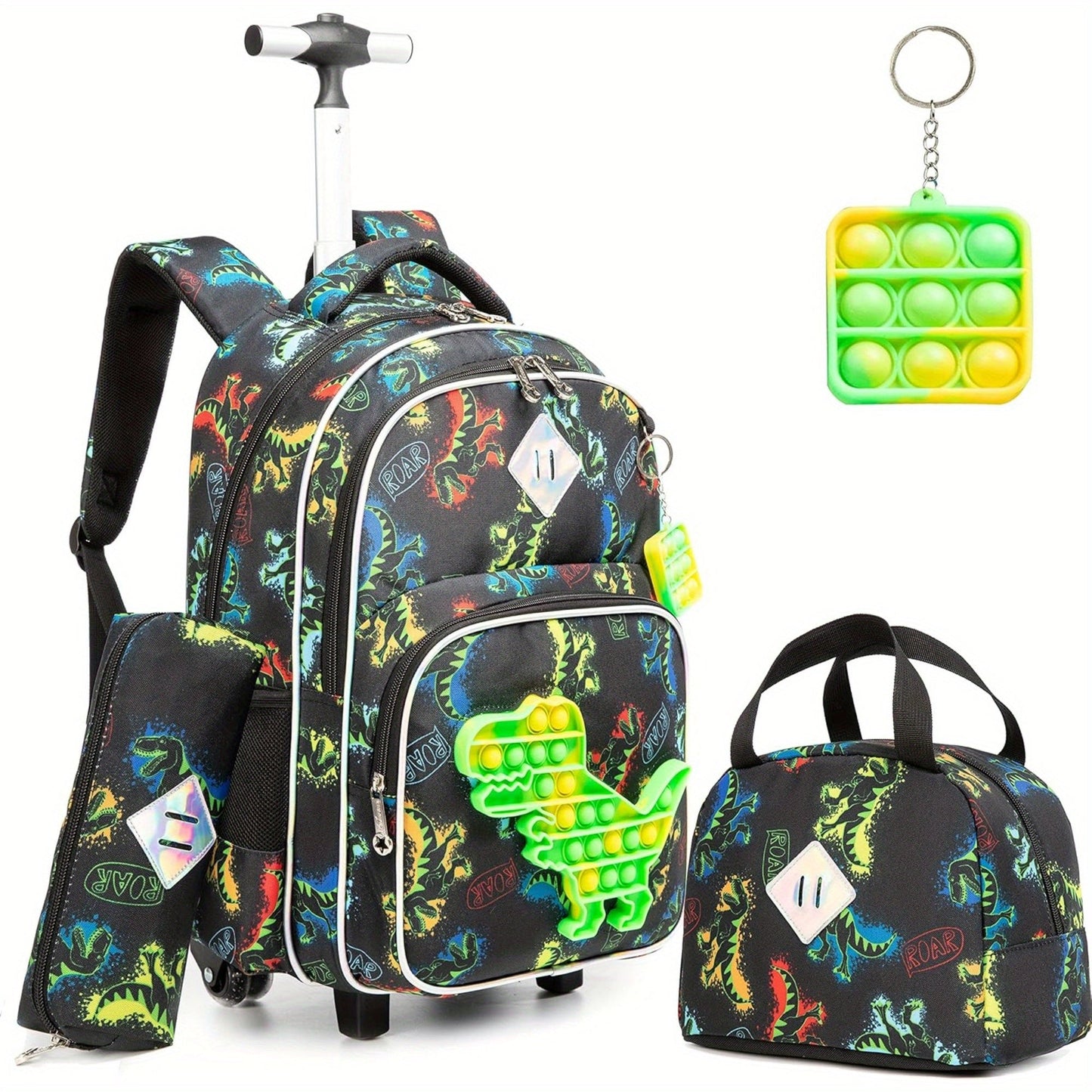 Meetbelify Rolling Backpack for Boys with Wheels - Perfect for Ages 6-8