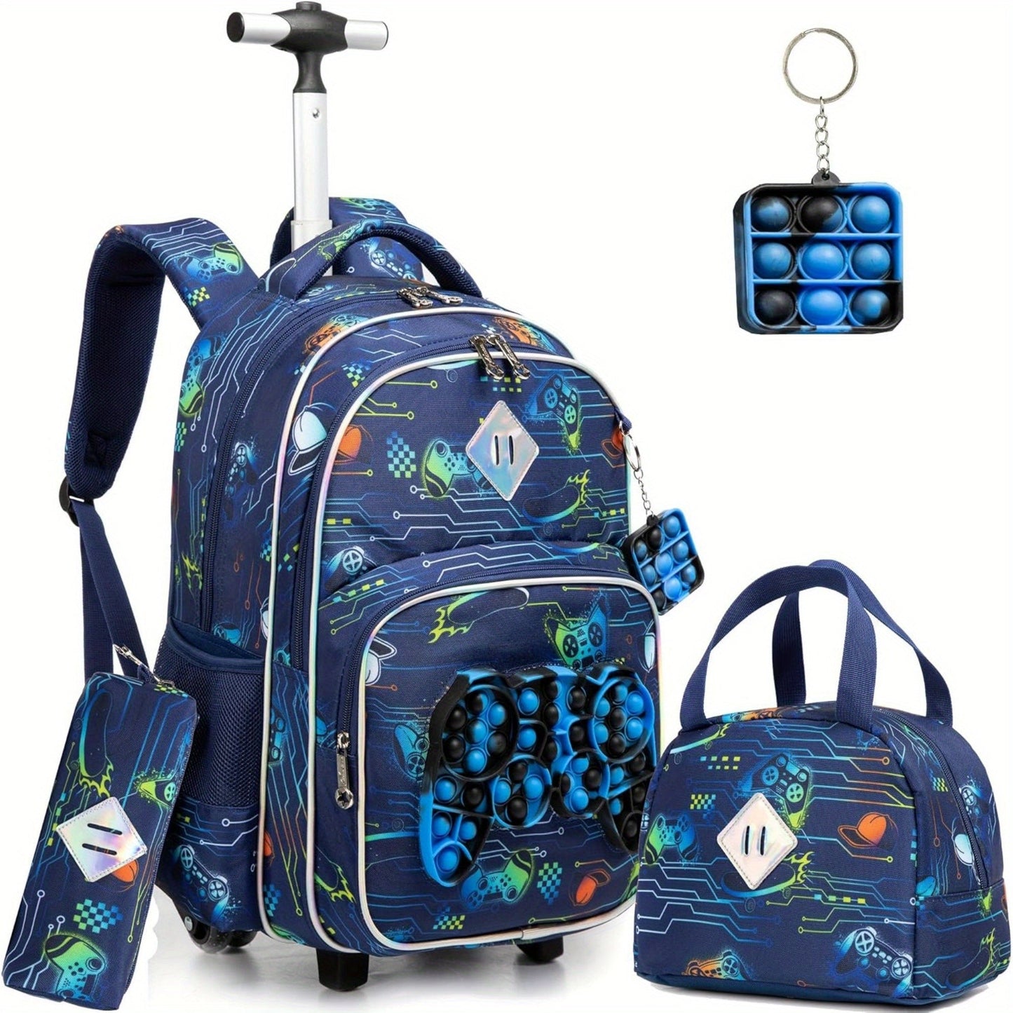 Meetbelify Rolling Backpack for Boys with Wheels - Perfect for Ages 6-8
