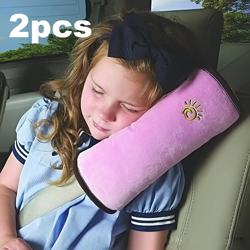 Soft Plush Youngsters Safety Belt Shoulder Pads - Ideal Travel Pillows & Gifts
