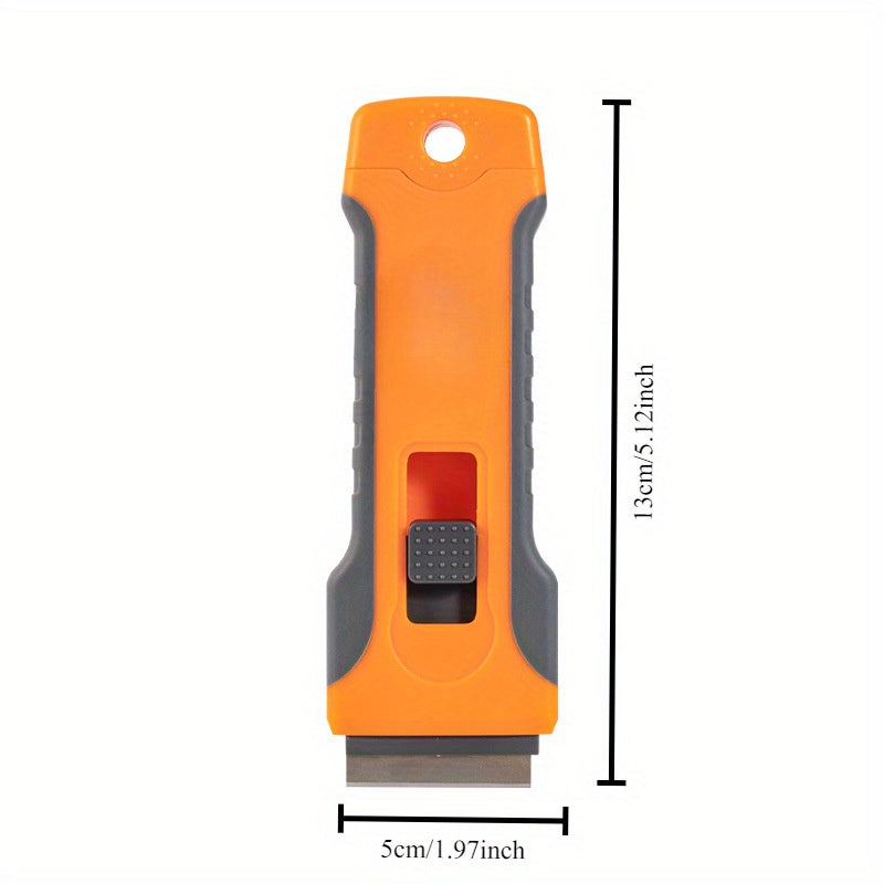 10-Blade Adhesive Removal Scraper Tool with Tail - Versatile Glass & Surface Cleaner