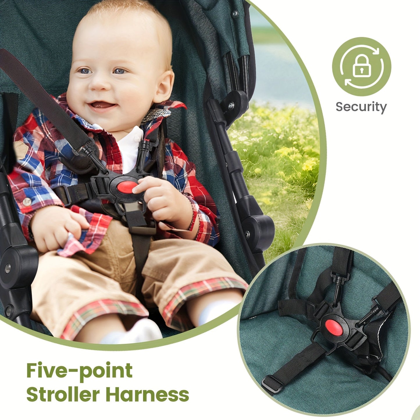 Lightweight Foldable Baby Travel Stroller with Sun Canopy & Storage - Compact & Sturdy for Infants & Toddlers - Ideal for Travel & Shopping