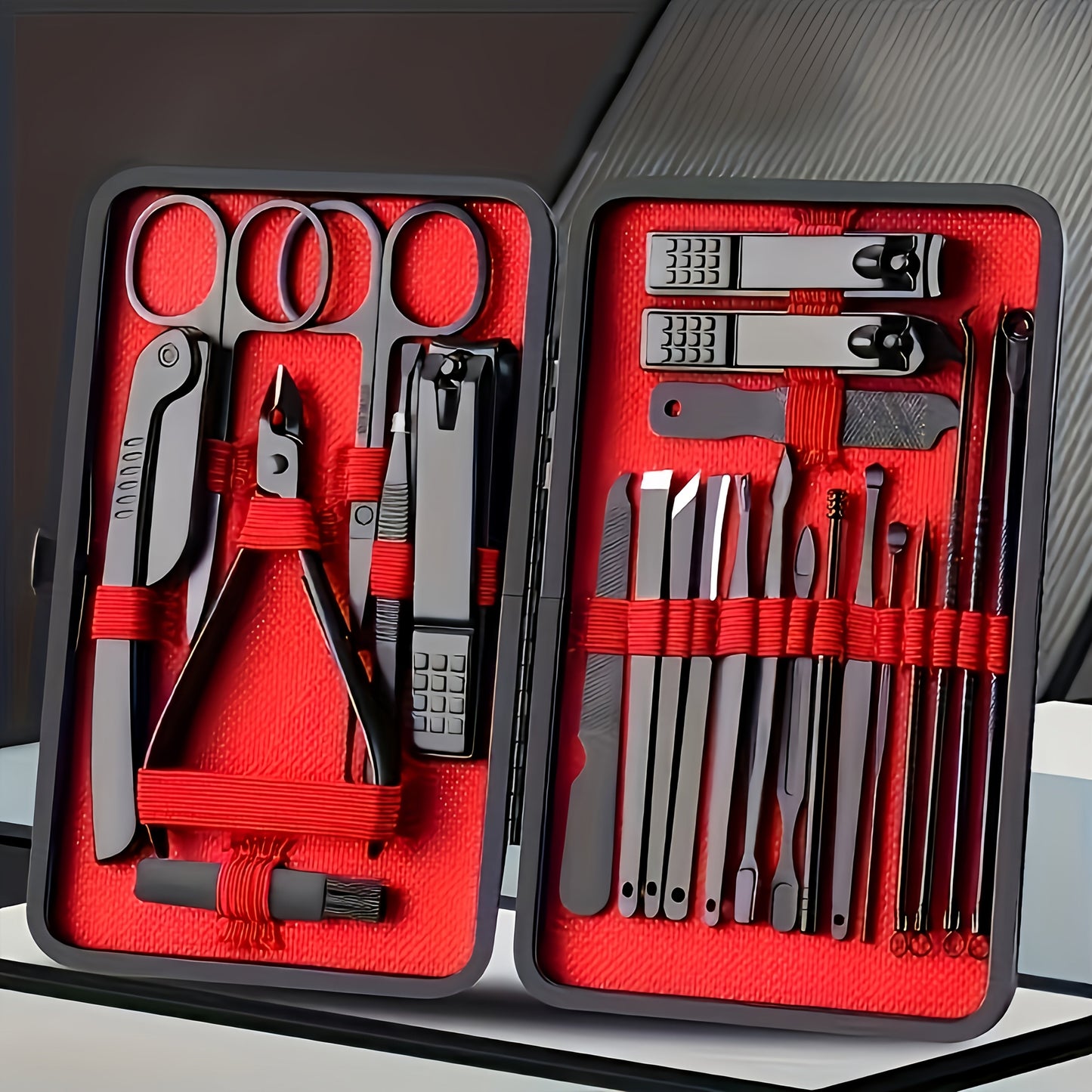 Luxury Manicure & Pedicure Set - 7/10/24pcs Professional Stainless Steel Nail Tools