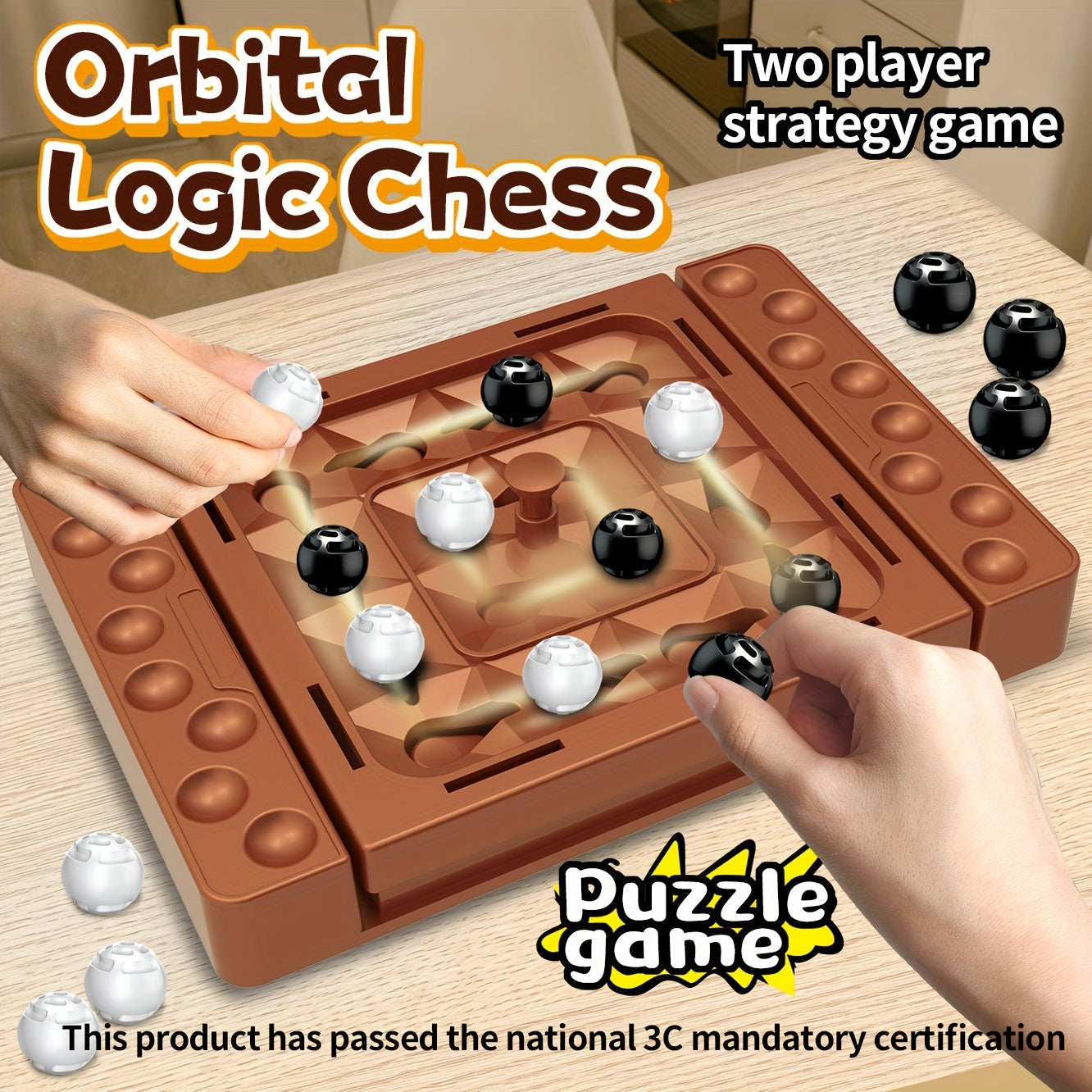 Kids' Logic Chess Game - Boosts Coordination & Family Fun, Durable ABS, Perfect Gift