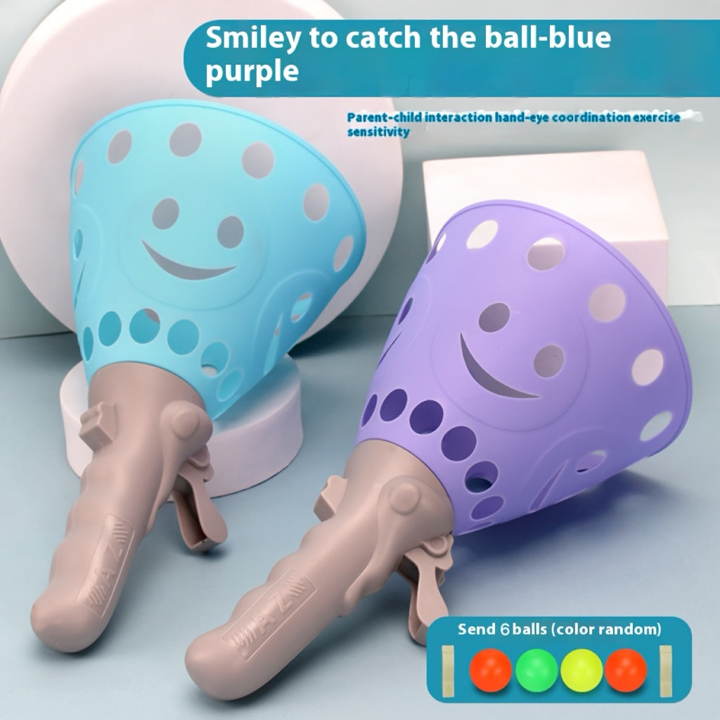 Interactive Throw & Catch Ball Game Toy for Kids & Adults - Safe, Colorful, and Fun!