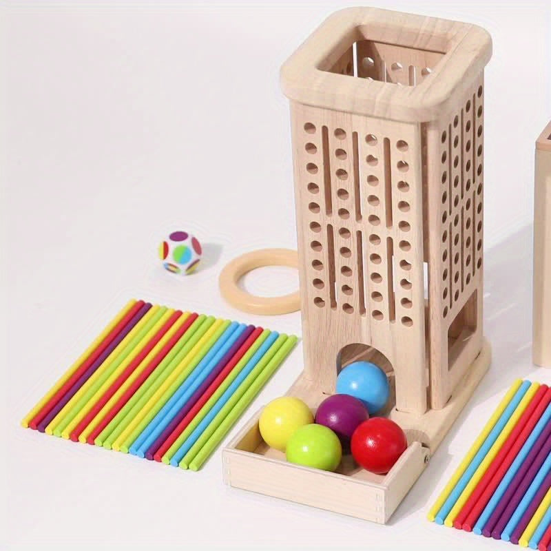 Three-In-One Stick Game for Kids - Hand-Eye Coordination, Cognitive Development & Attention Training