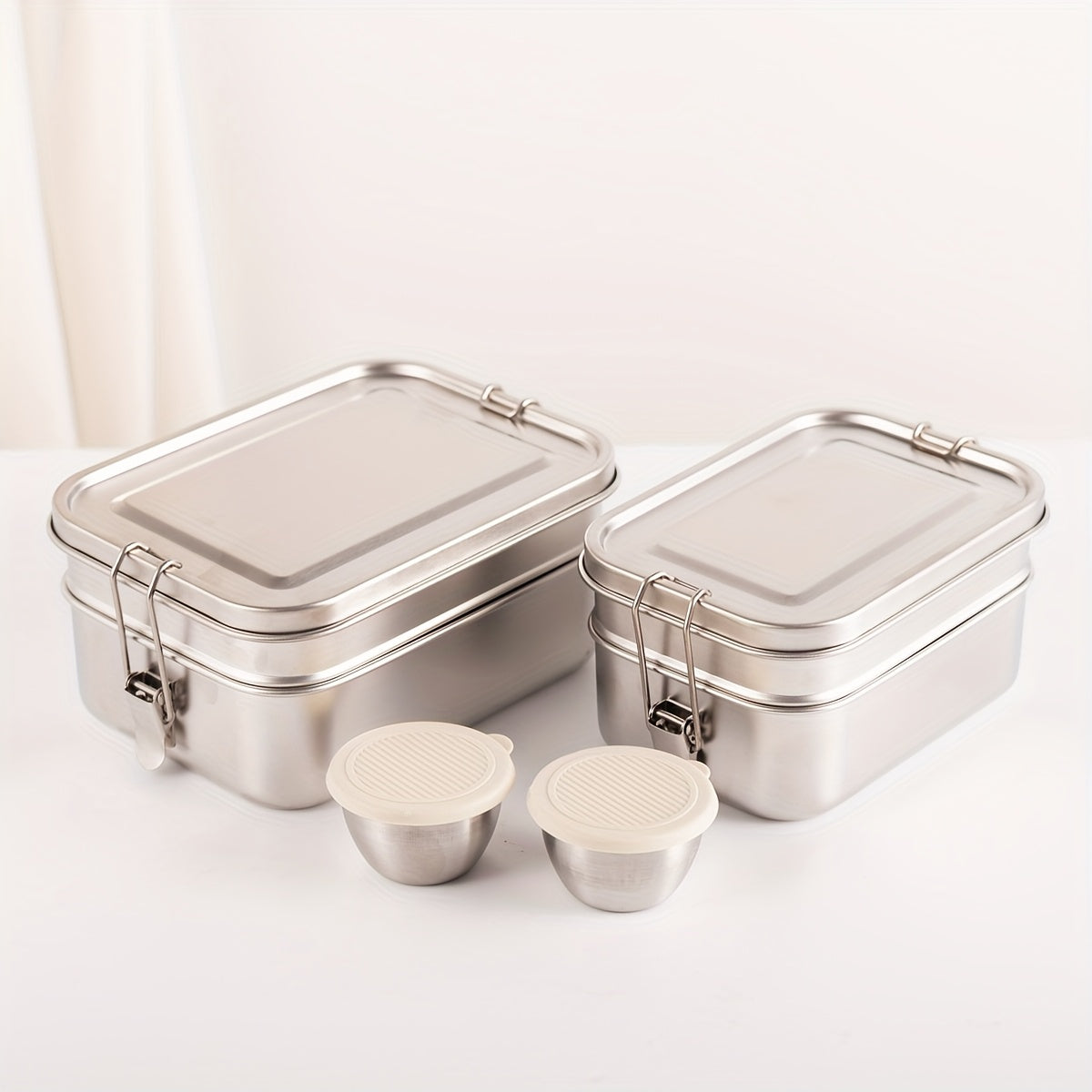 Upgraded SUS304 Stainless Steel Insulated Lunch Box with Snack Container - Leak-Proof & Dishwasher Safe