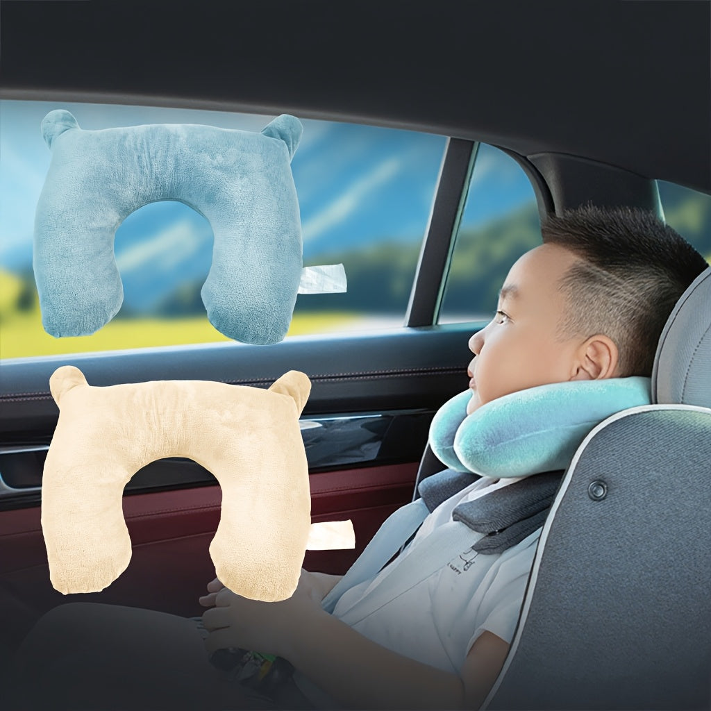 1pc Baby U-Shaped Neck Pillow - Soft, Rebound, Cute, Car Seat Special - Perfect Gift for Kids