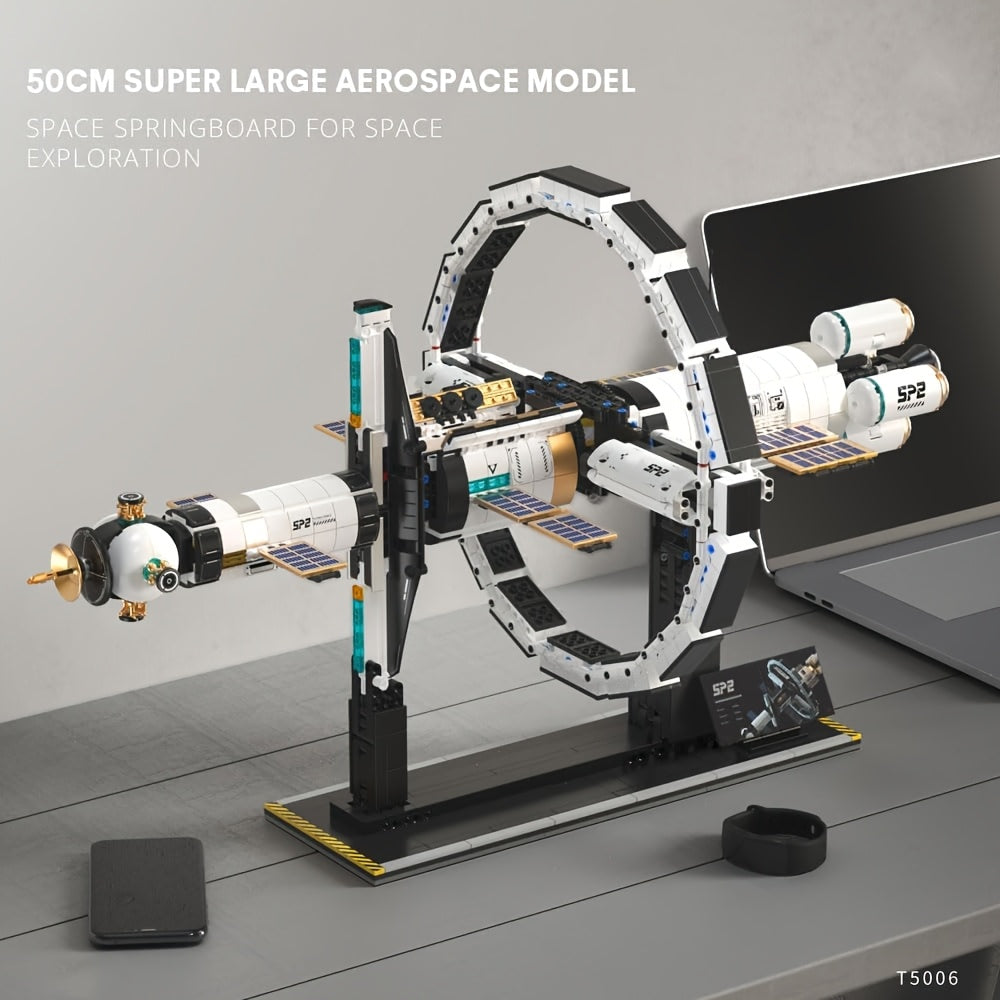 2221pcs International Space Station Building Kit for Adults | Creative Space Model Display