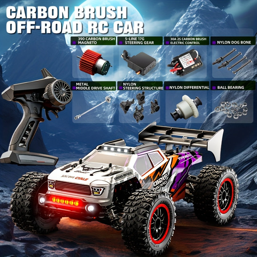SG316PRO Brushed RC Car - 4WD All-Terrain Adventure with LED Lights