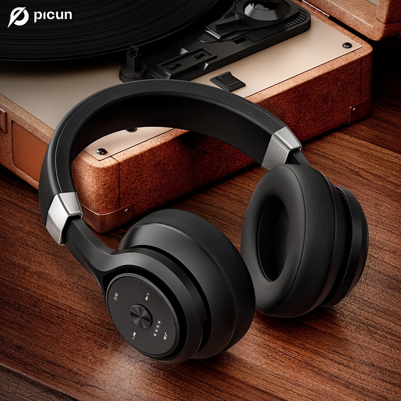 PICUN P28X Wireless Headphones - 35-Hour Battery, Low Latency, Type-C Charging
