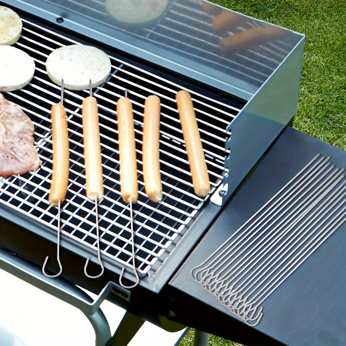 Durable Metal Barbecue Skewers - Perfect for Grilling & BBQ