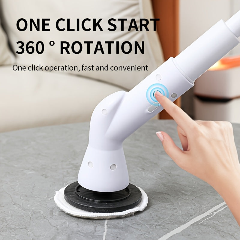 5-in-1 Electric Spin Scrubber with USB Rechargeable 1200mAh Battery | Efficient Cleaning Tool