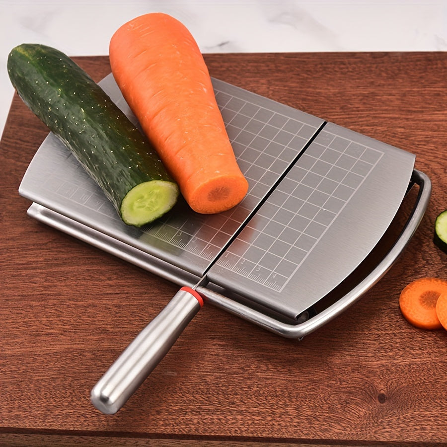 Stainless Steel Cheese and Butter Cutter with Measurements – Heavy Duty Kitchen Gadget