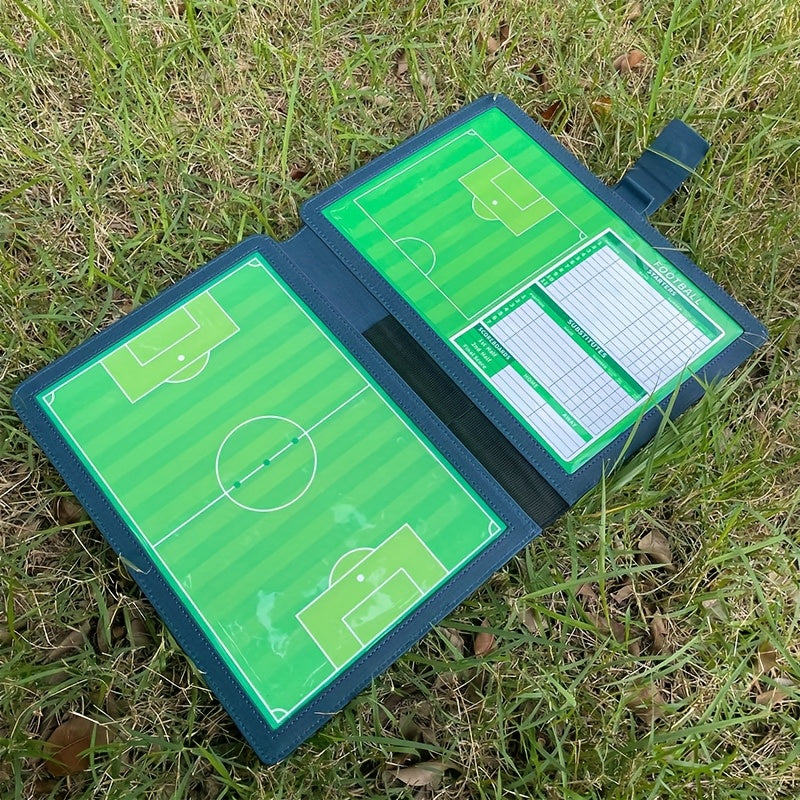 Double-Sided Magnetic Soccer Coaching Clipboard with Erasable Markers - Tactical Board for Training & Referees