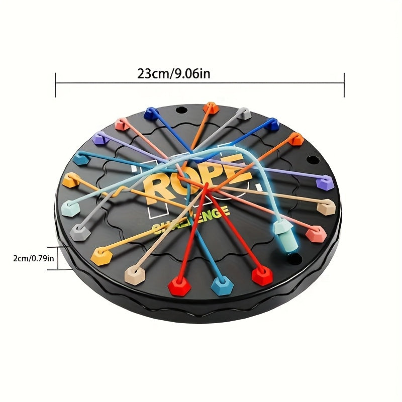 Colorful Rope Challenge Board Game - Boosts Logic & Creativity, Great for Teens & Family, Perfect for Valentine's, Thanksgiving, Christmas & New Year