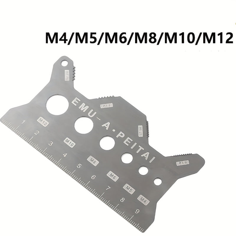 Precision Stainless Steel Screw & Bolt Measuring Caliper - Durable Micrometer Thread Gauge for Engineers & Machinists