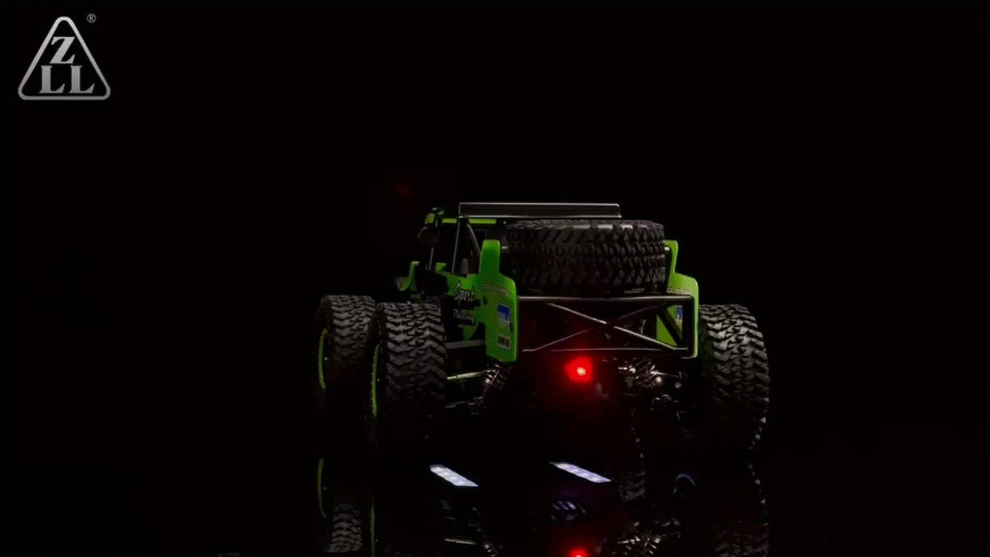 2025 Red Off-Road RC Toy Car - Brushless Motor, 55Km/h, Rechargeable, LED, Space Theme