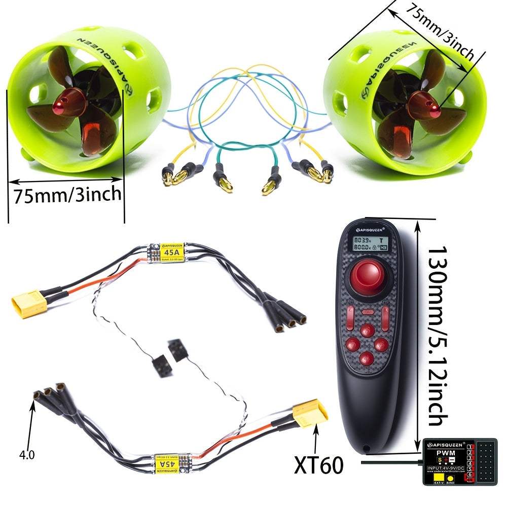 U1 Set 12V~16V Brushless Underwater Propeller System | ApisQueen