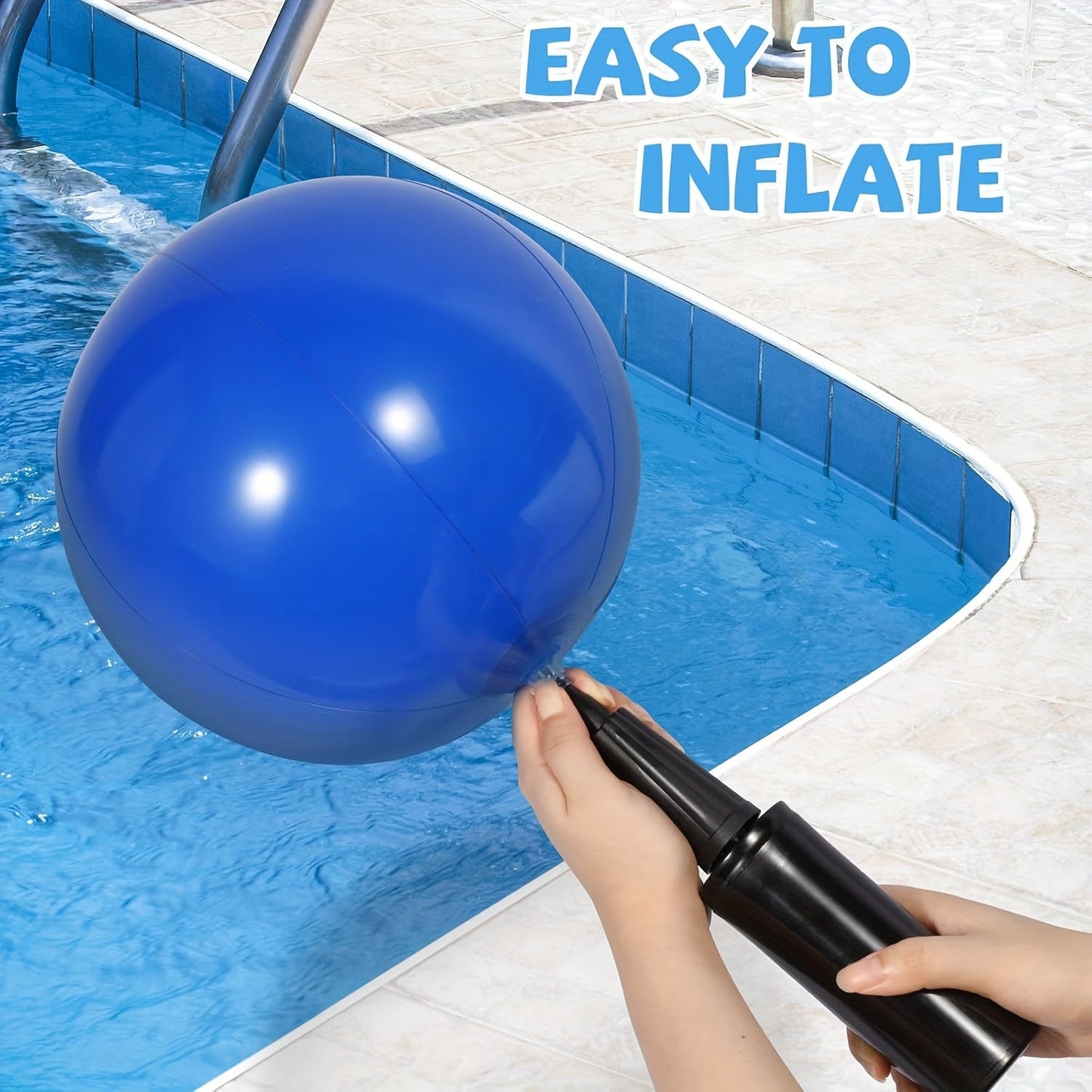 Inflatable Water Toss Game Set for Pool Parties - Fun for 2-10 Players