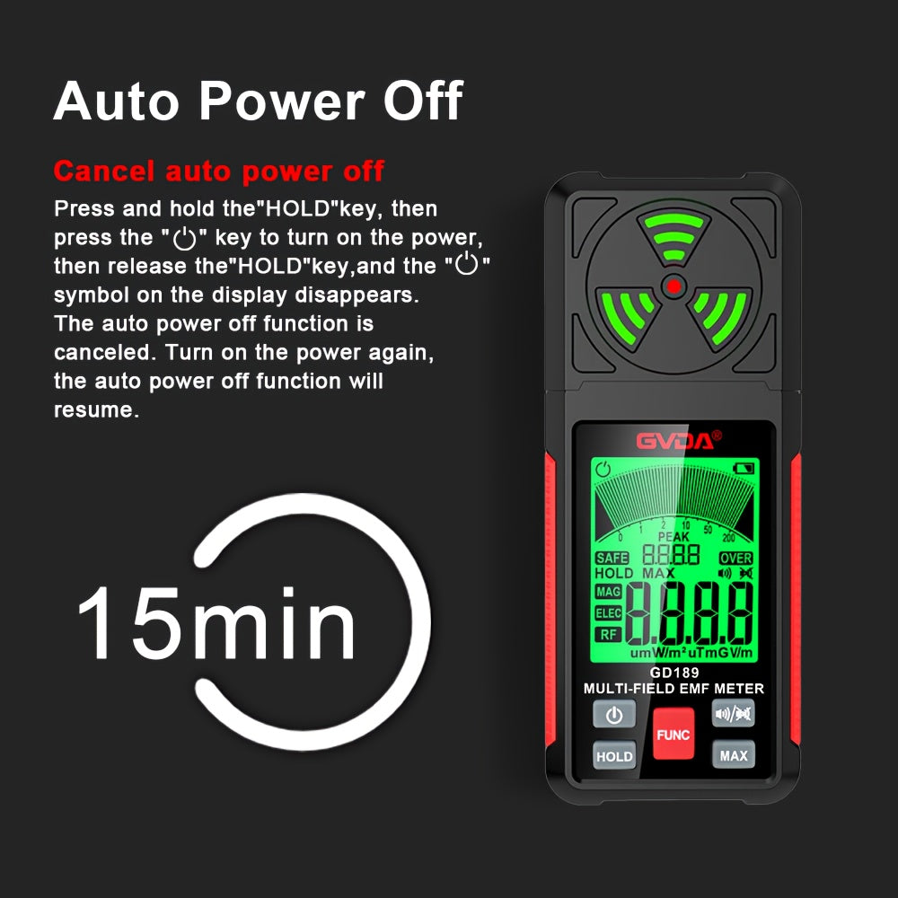 GVDA Digital EMF & Radiation Detector - Measure Electromagnetic, Electric & RF Fields