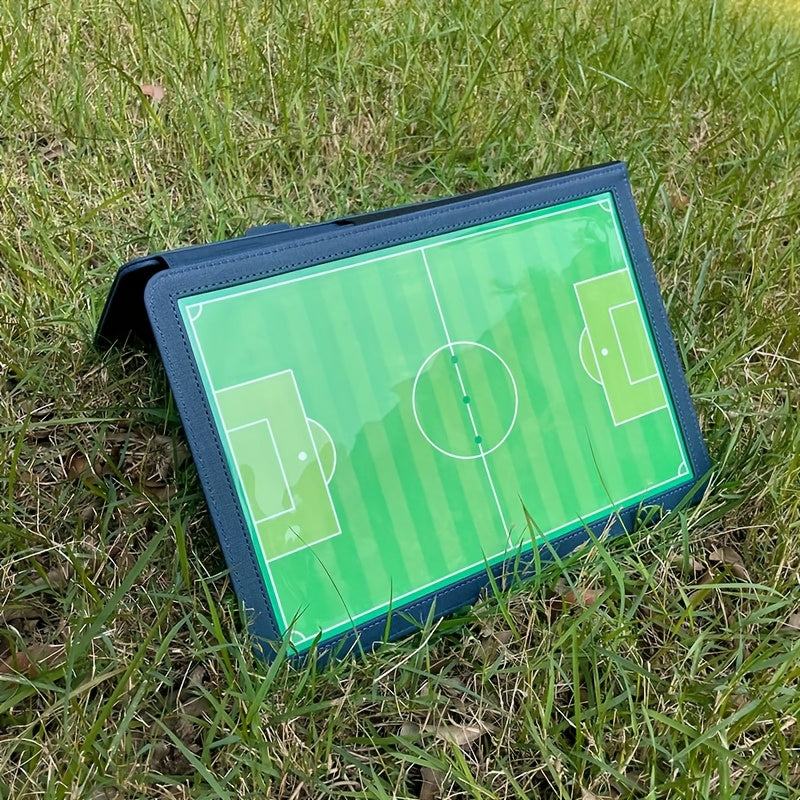 Double-Sided Magnetic Soccer Coaching Clipboard with Erasable Markers - Tactical Board for Training & Referees