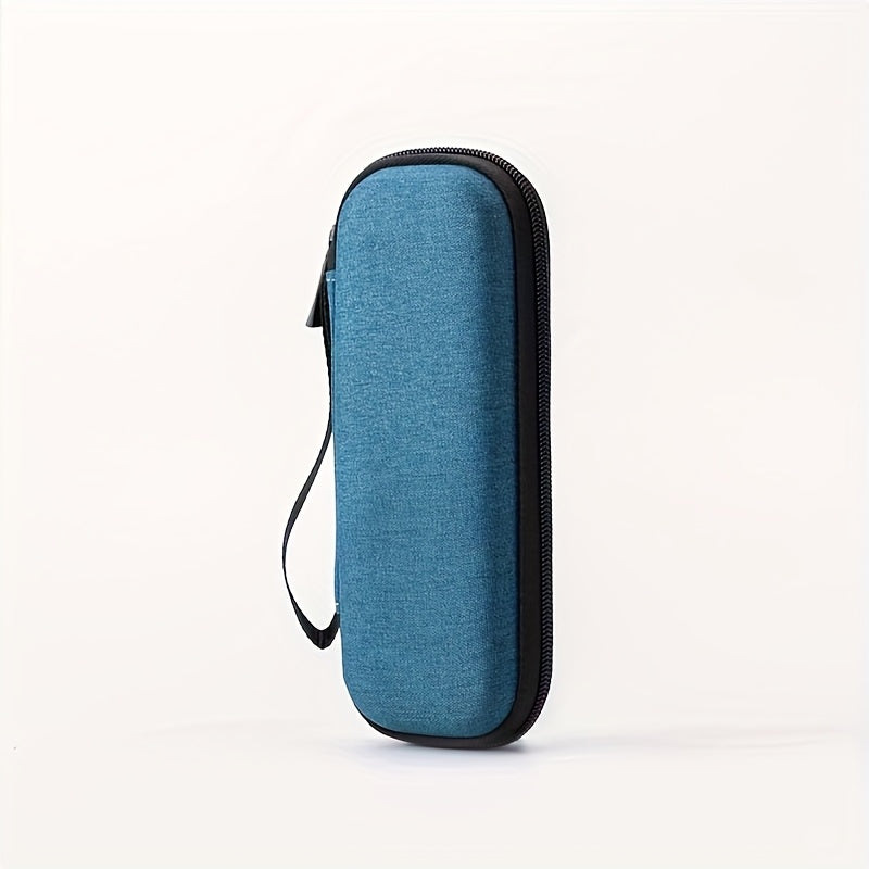 Vintage Razor Storage Bag - EVA Hard Shell & Polyester, Perfect for Shaver Organization