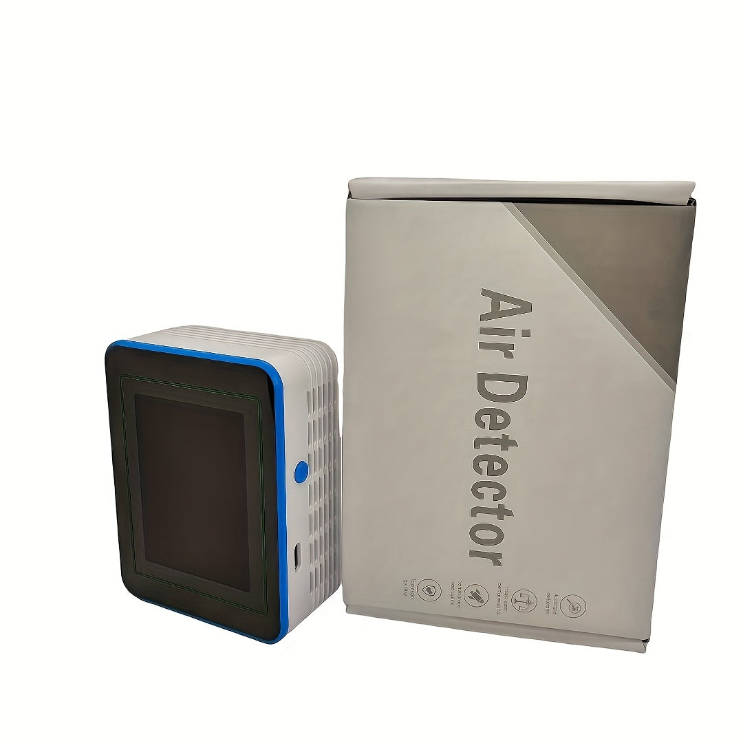 5-in-1 Portable Air Quality Monitor | Formaldehyde & CO2 Detector | Indoor Air Analyzer with Real-Time Data & Alarms