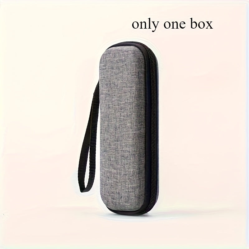 Vintage Razor Storage Bag - EVA Hard Shell & Polyester, Perfect for Shaver Organization