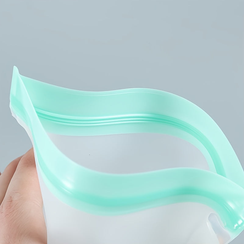 10pcs Reusable Silicone Food Storage Bags - Leakproof Zippered Containers for Freshness