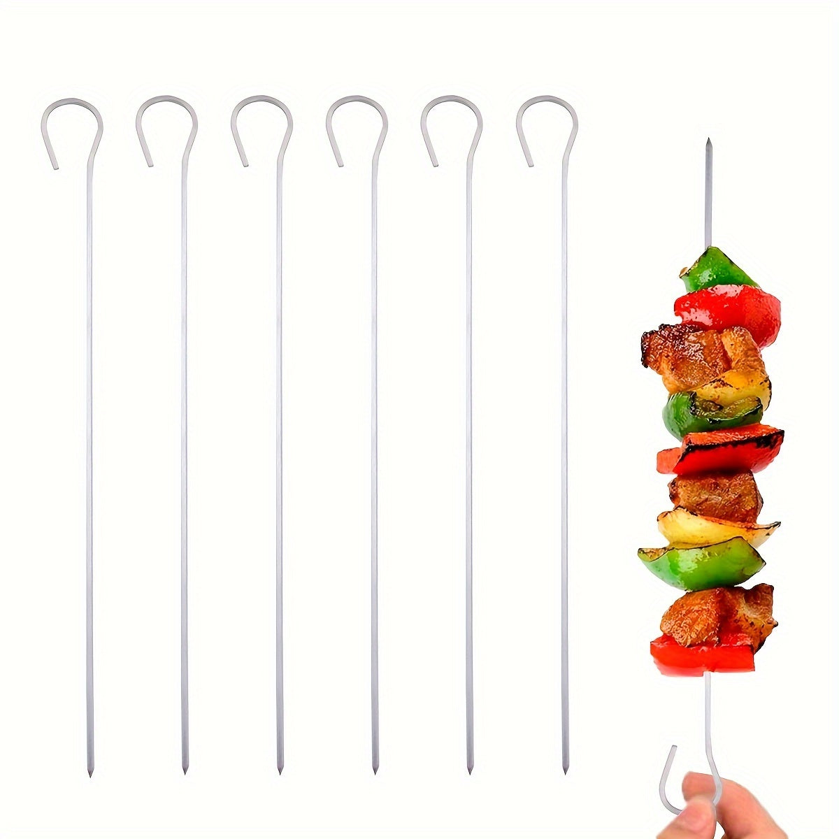 Durable Metal Barbecue Skewers - Perfect for Grilling & BBQ