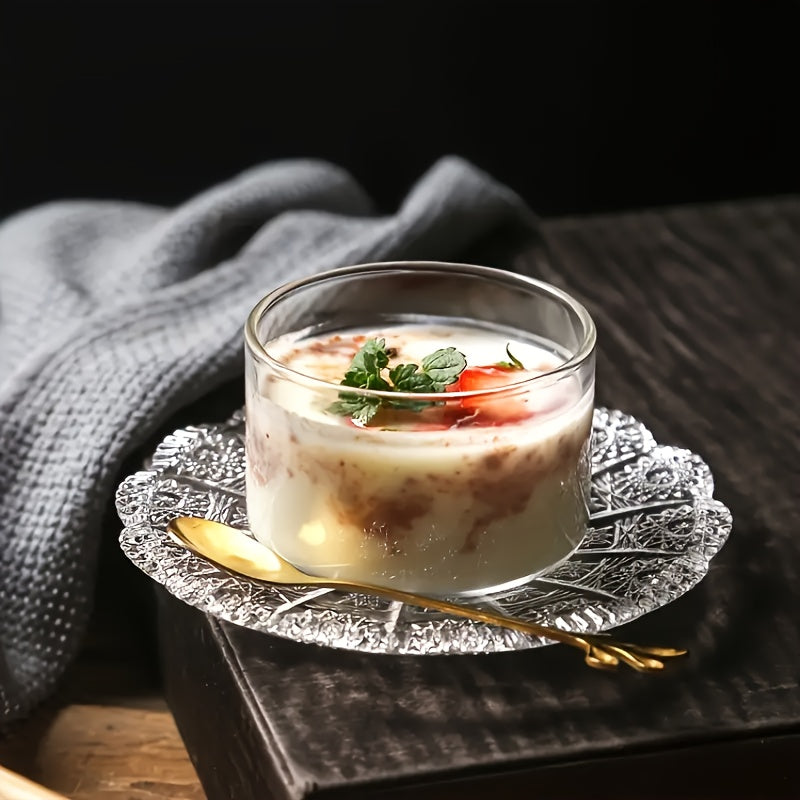 4-Pack 6.4oz High Borosilicate Glass Dessert Bowls - Microwave & Dishwasher Safe