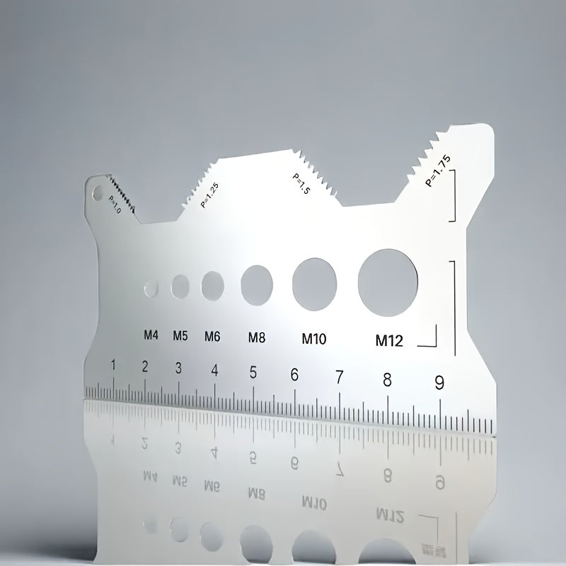 Precision Stainless Steel Screw & Bolt Measuring Caliper - Durable Micrometer Thread Gauge for Engineers & Machinists