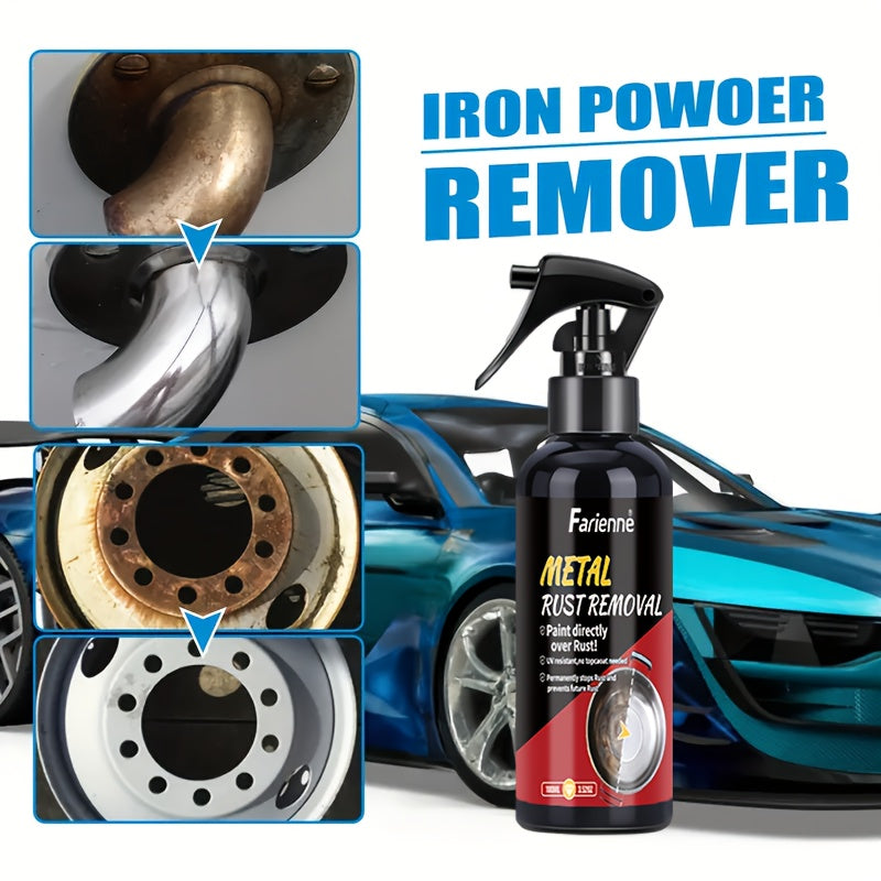 Premium Metal Polish Spray for Chrome & Rust Removal - Restores Shine & Provides Long-lasting Protection