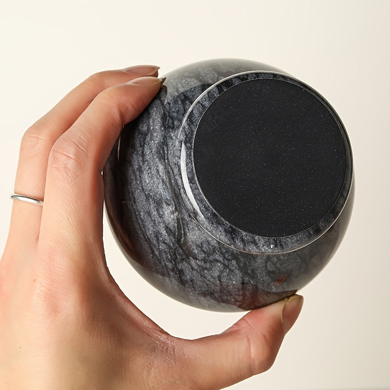 Premium Marble Mortar and Pestle Set - Natural Stone Grinder, 9.65 cm, Ideal for Spices & Pills, Easy to Use & Clean