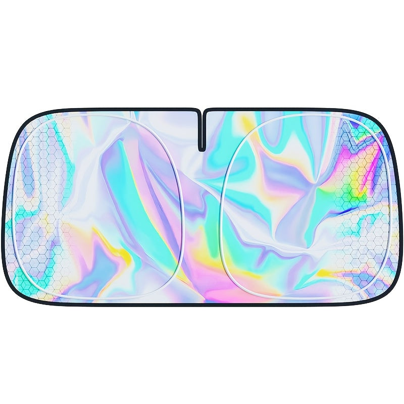 Titanium Silver Alloy Laser Sunshade for Car - UV Protection & Heat Insulation