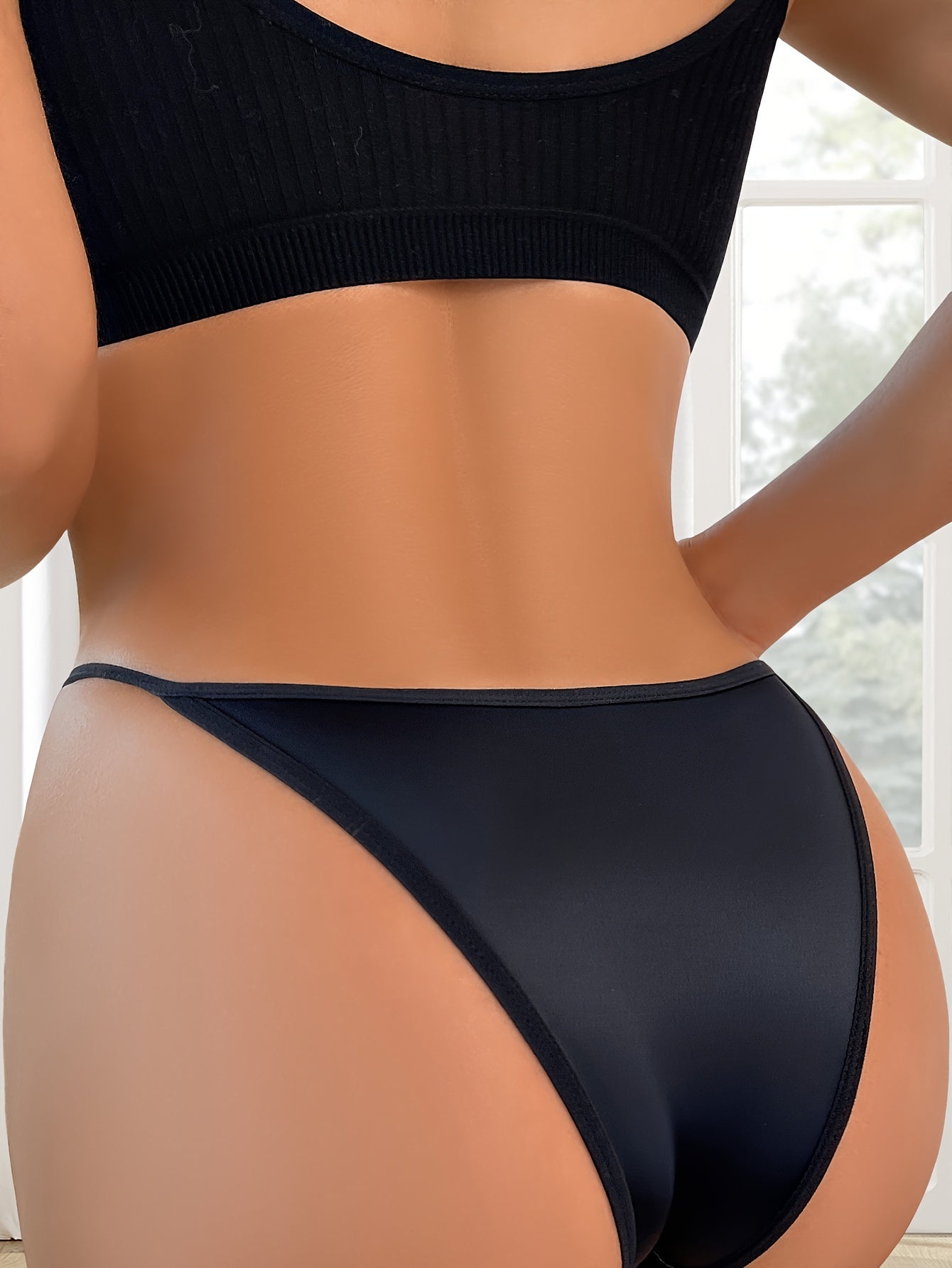Women's Low-Rise Triangle Underwear with Heart-Shaped Metal Ring - Sexy & Comfortable