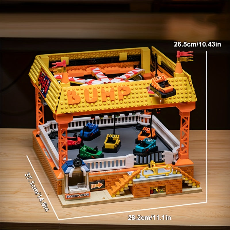 1099-Piece Amusement Park Building Blocks Set - Perfect Holiday Gift for Kids & Adults